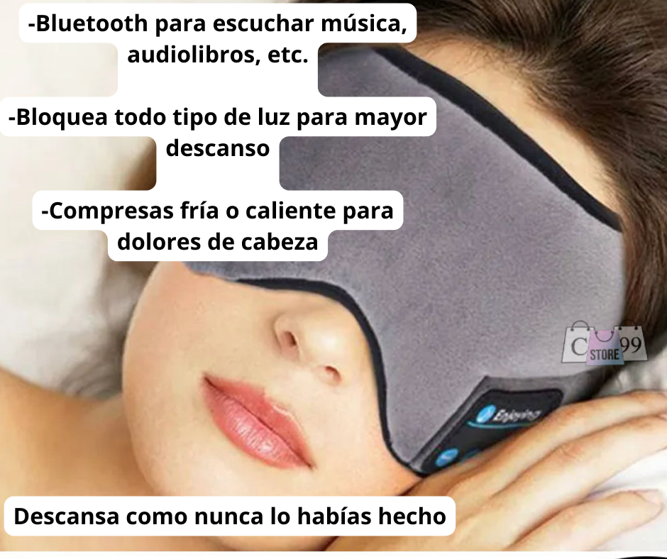 Máscara antifaz con bluetooth, calor y frío🌡